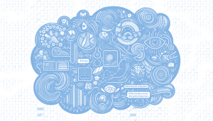 A picture's worth a thousand (private) words: Hierarchical generation of coherent synthetic photo albums