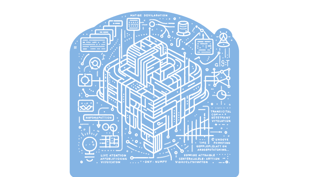 BareGPT : A NanoGPT-like transformer in pure Numpy with live attention visualization