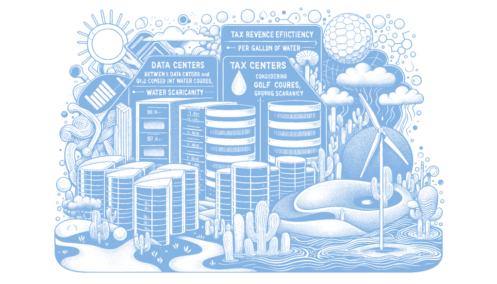 Data centers generate 50x more tax revenue per gallon of water than golf courses in Arizona