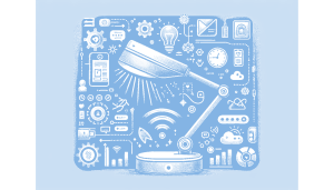 SwitchBot’s AI-powered desk light looks like a pixel-art snow globe