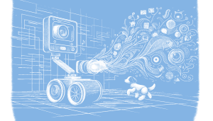 This robot companion is a cameraman for your pet