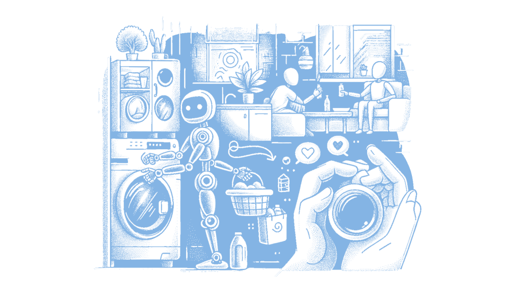 LG’s CLOiD robot can load the washer for you, slowly