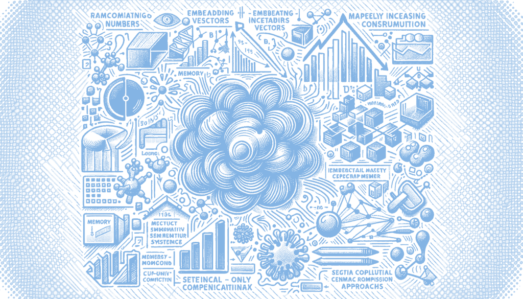 Memory, not compute, is becoming the real bottleneck in embedding-heavy systems. A CPU-only semantic compression approach (585×) with no retraining