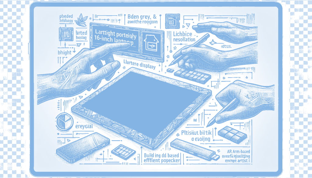 This 16-inch laptop is so light I can easily lift it with three fingers